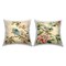 Perched Spring Birds 2 PC Outdoor Printed Pillow Set Design by Carol Robinson, 18 x 7 x 18